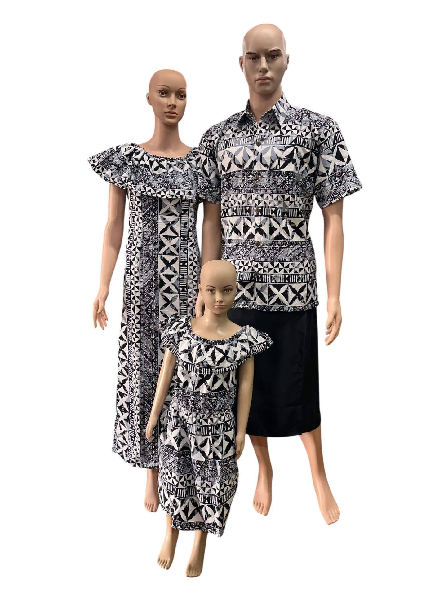 Onyx Tapa Girl's Dress