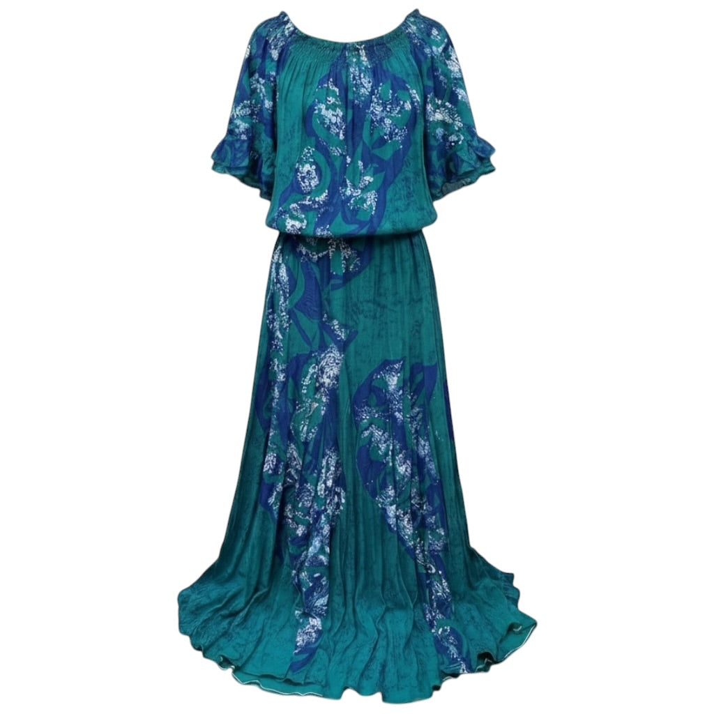 (Size 18) Hand-Painted Waist-band Dress