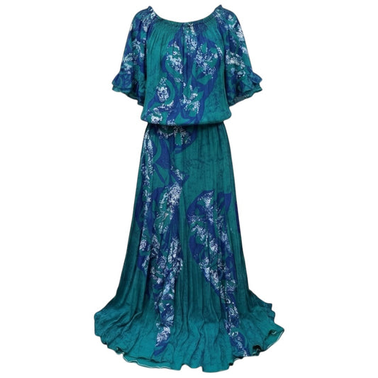 (Size 18) Hand-Painted Waist-band Dress
