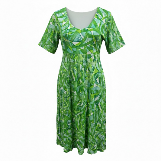 (Size 20) Hand-Painted A-Line Dress