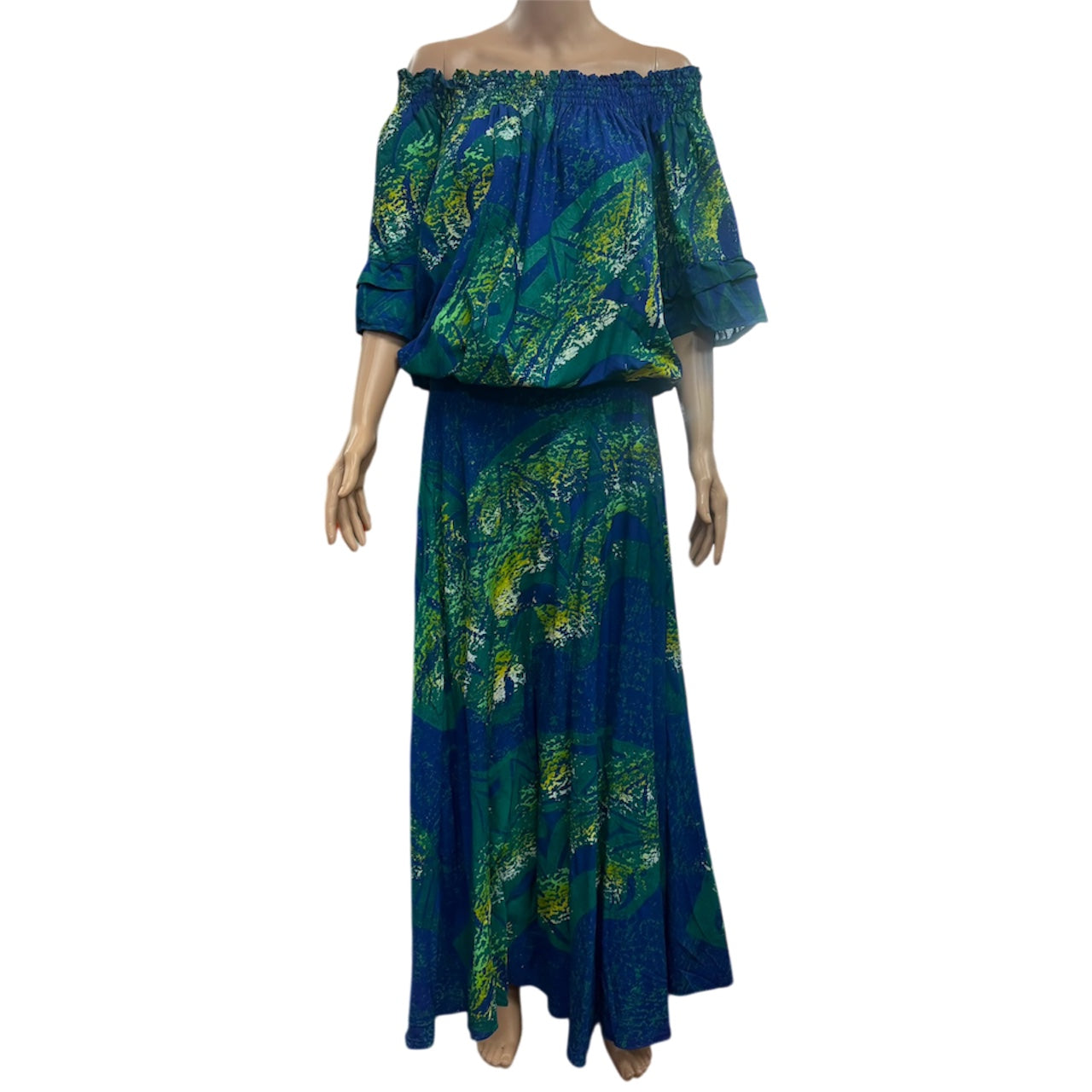 (Size 24) Hand-Painted Waist-band Dress