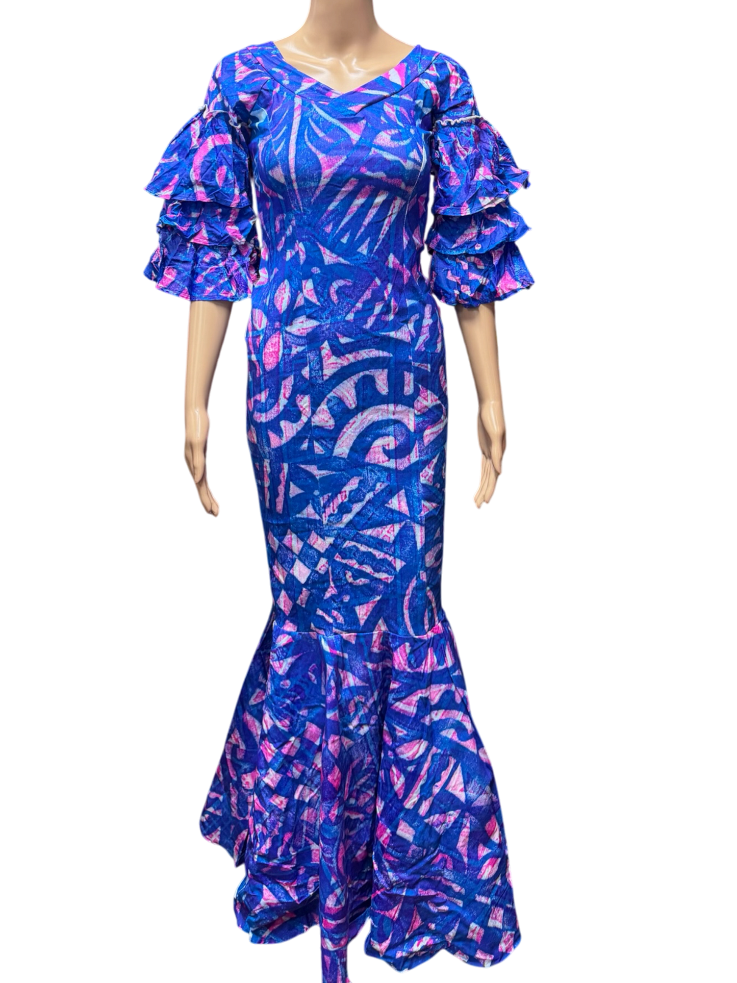 (Size 10) Mermaid Hand-painted Dress