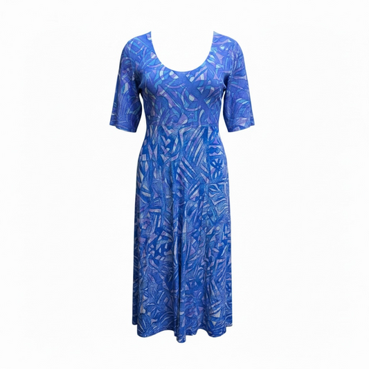 (Size 20) Hand-Painted A-Line Dress