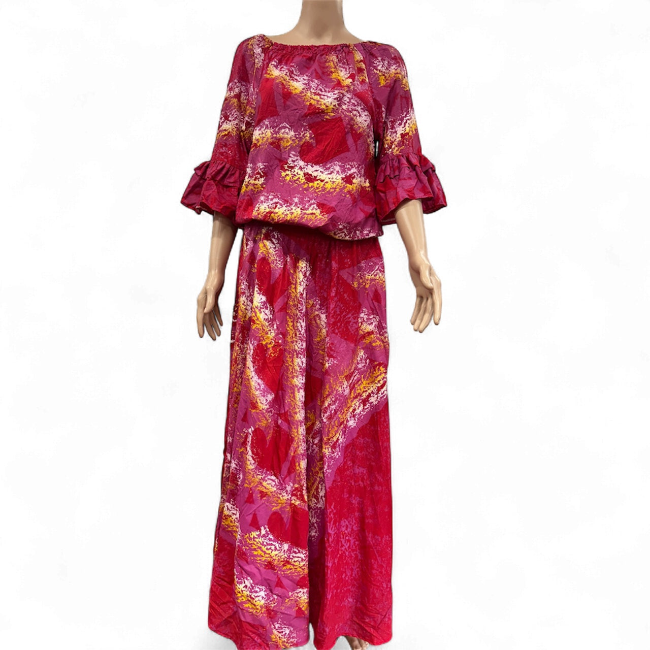 (Size 10) Hand-Painted Waist-band Dress