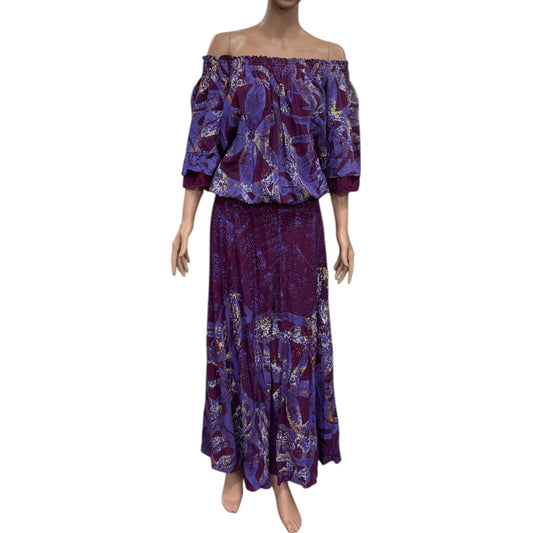 (Size 24) Hand-Painted Waist-band Dress