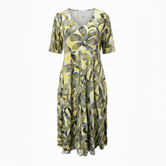 (Size 22) Hand-Painted A-Line Dress