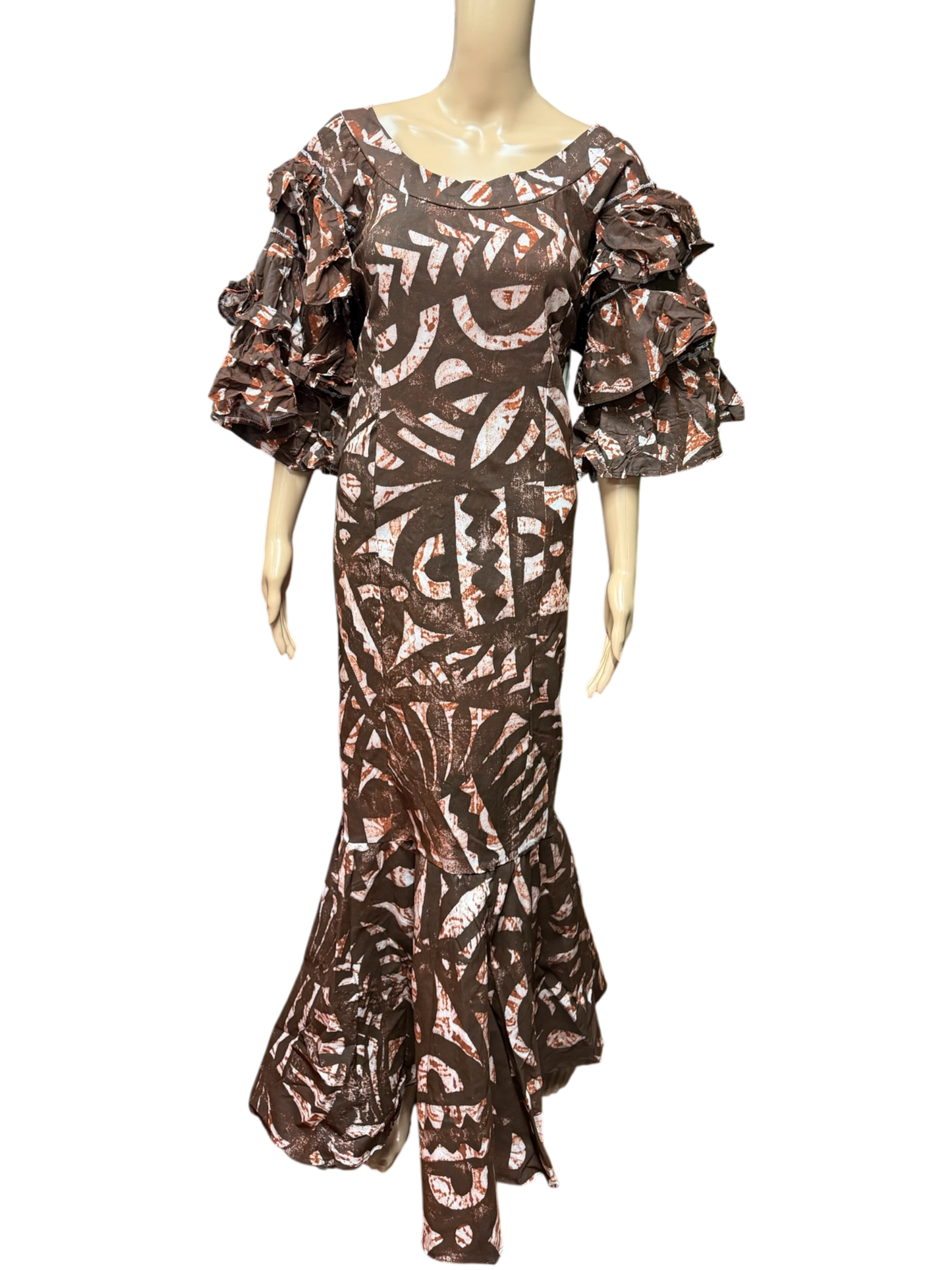 (Size 20) Mermaid Hand-painted Dress