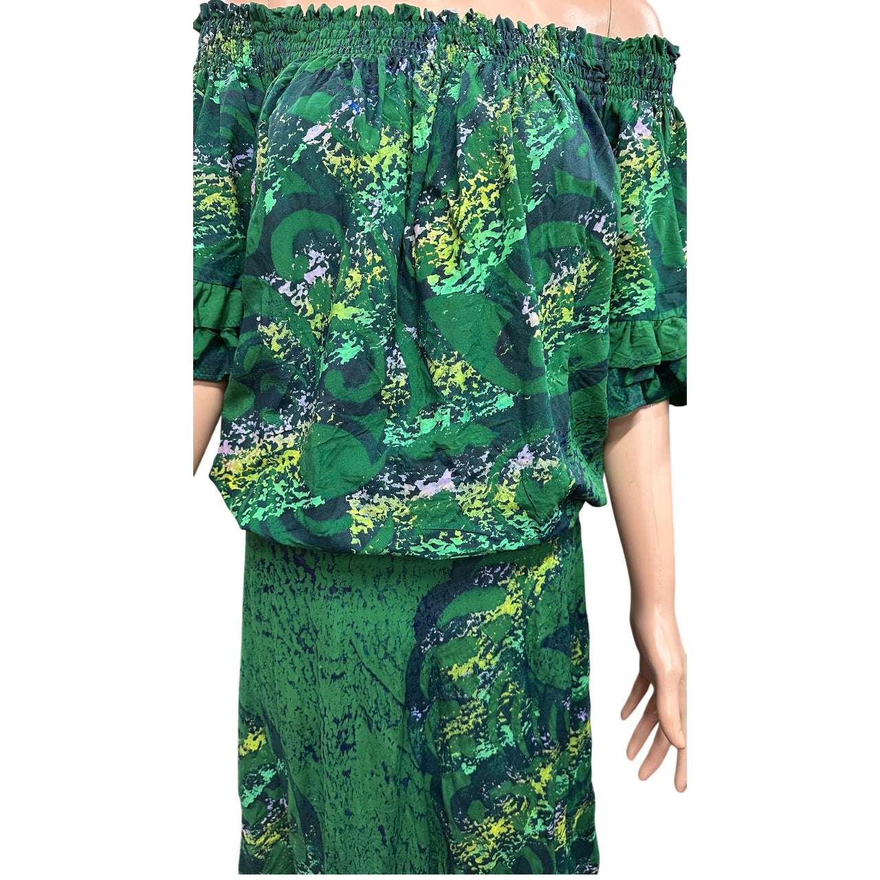 (Size 20) Hand-Painted Waist-band Dress