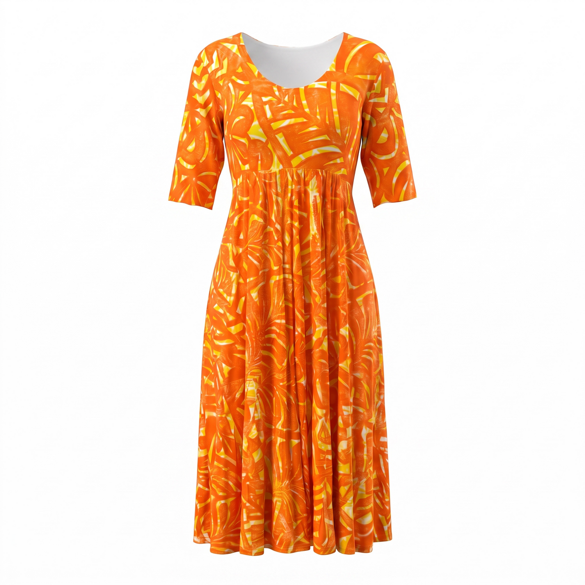 (Size 18) Hand-Painted A-Line Dress