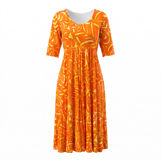 (Size 18) Hand-Painted A-Line Dress