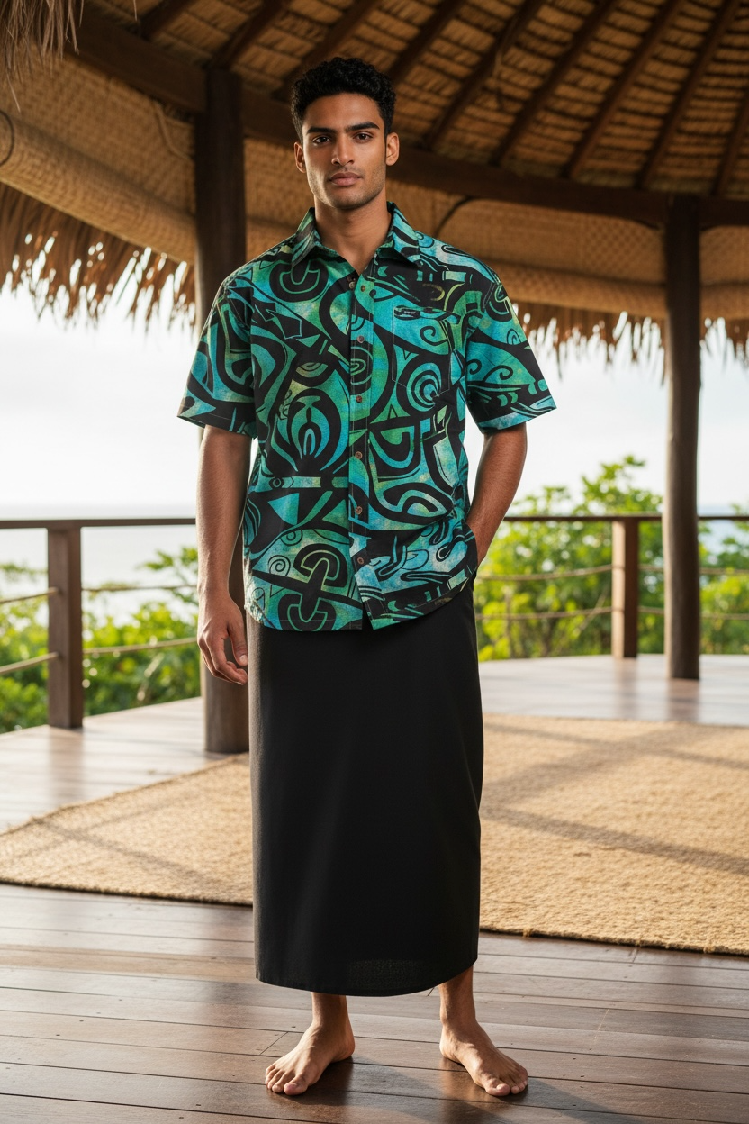 Teal Lagoon Men’s Shirt