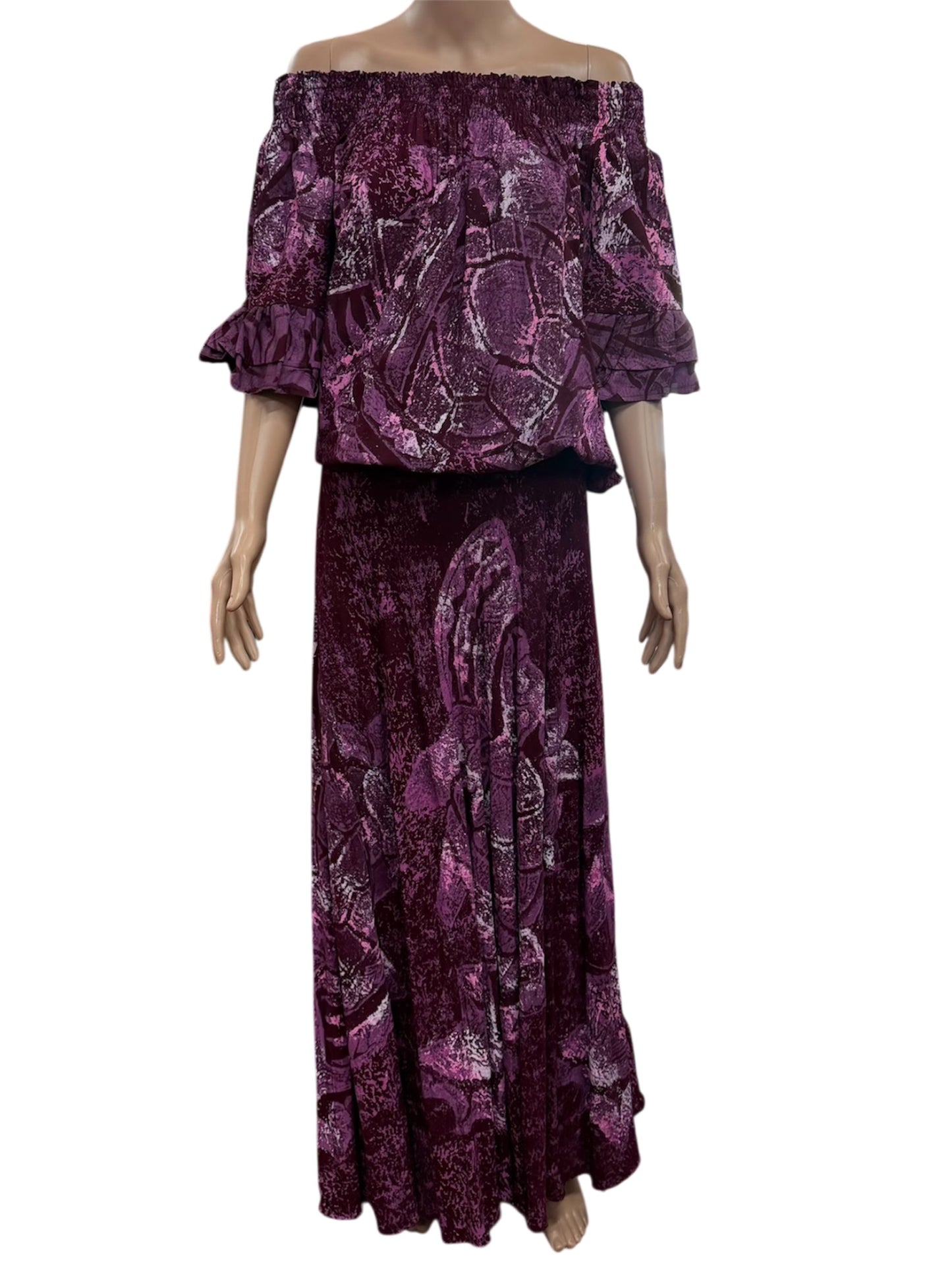 (Size 20) Hand-Painted Waist-band Dress