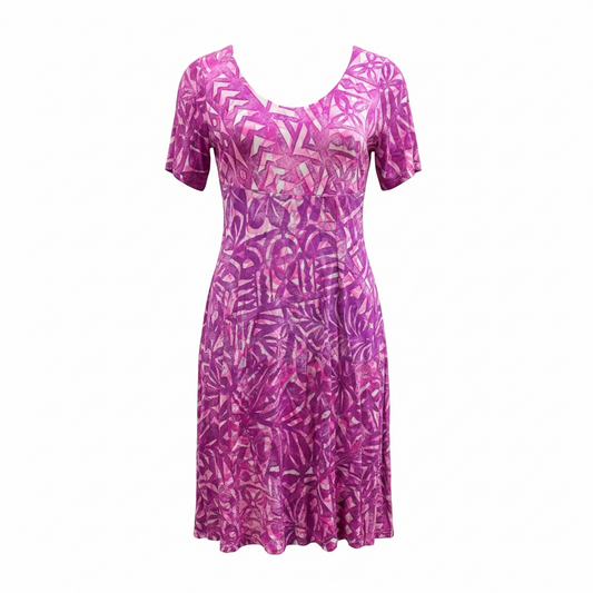 (Size 18) Hand-Painted A-Line Dress
