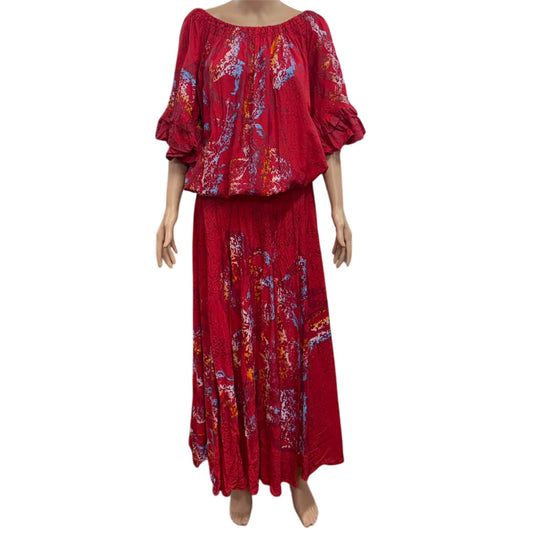 (Size 26) Hand-Painted Waist-band Dress