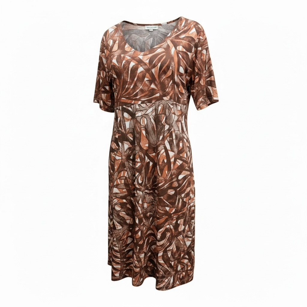 (Size 26) Hand-Painted A-Line Dress