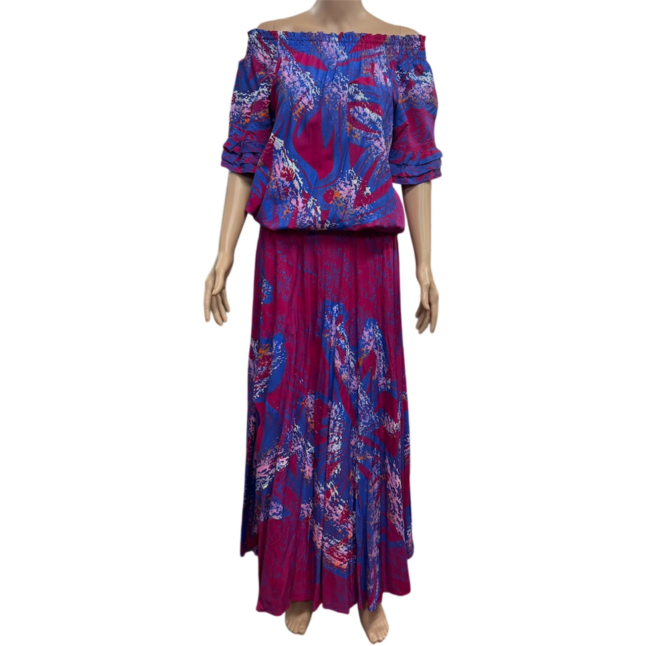 (Size 12) Hand-Painted Waist-band Dress