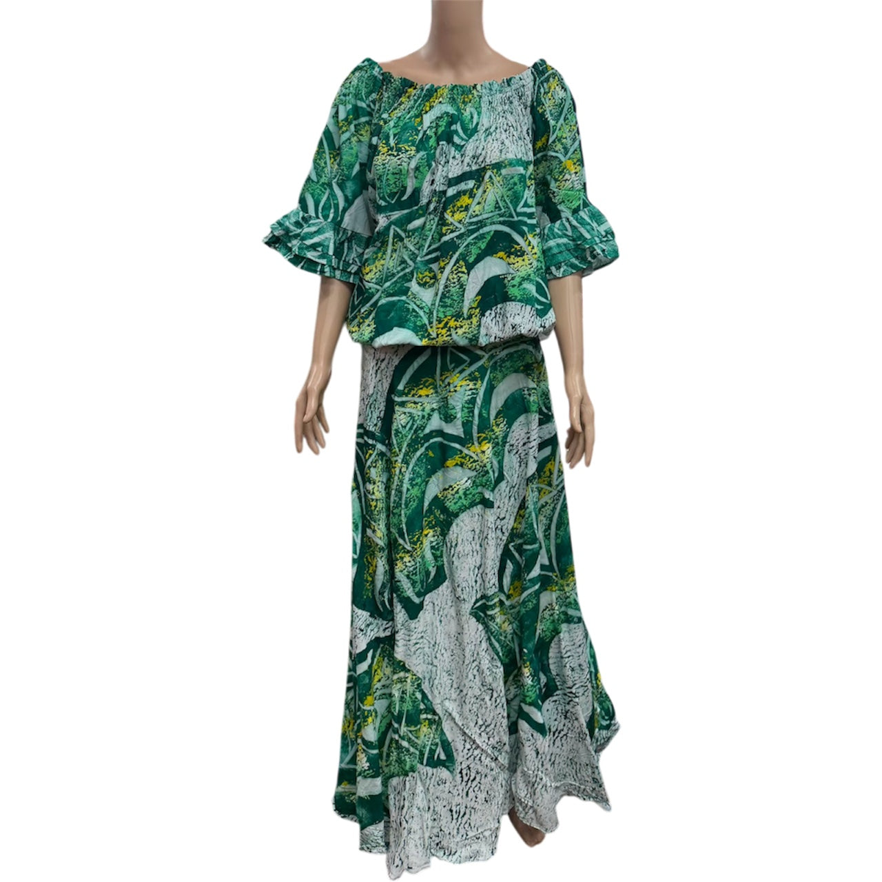(Size 26) Hand-Painted Waist-band Dress