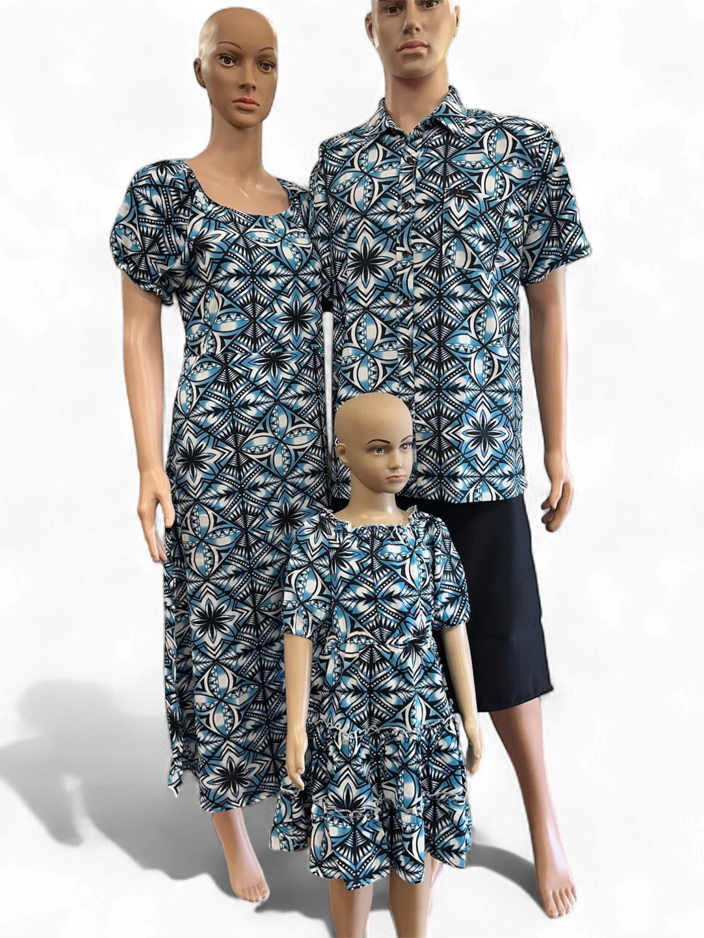 Blue Tiered Girl’s Dress