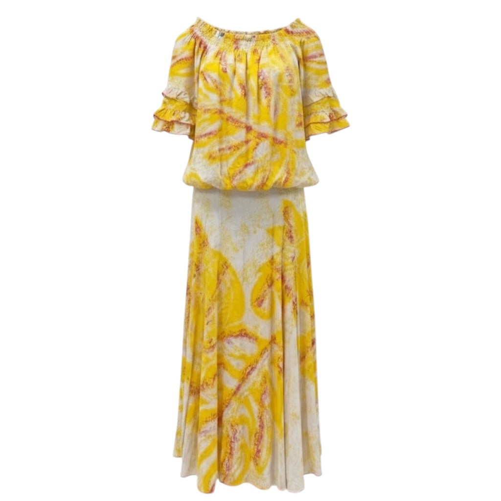 (Size 18) Hand-Painted Waist-band Dress