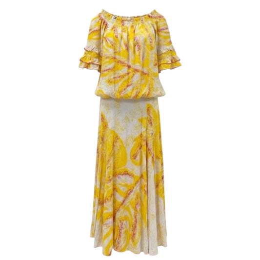 (Size 18) Hand-Painted Waist-band Dress