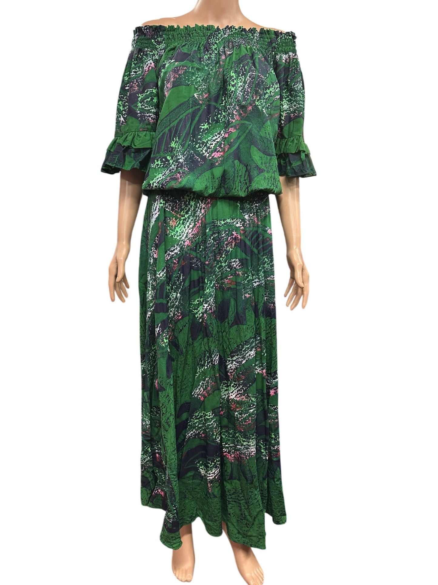 (Size 12) Hand-Painted Waist-band Dress