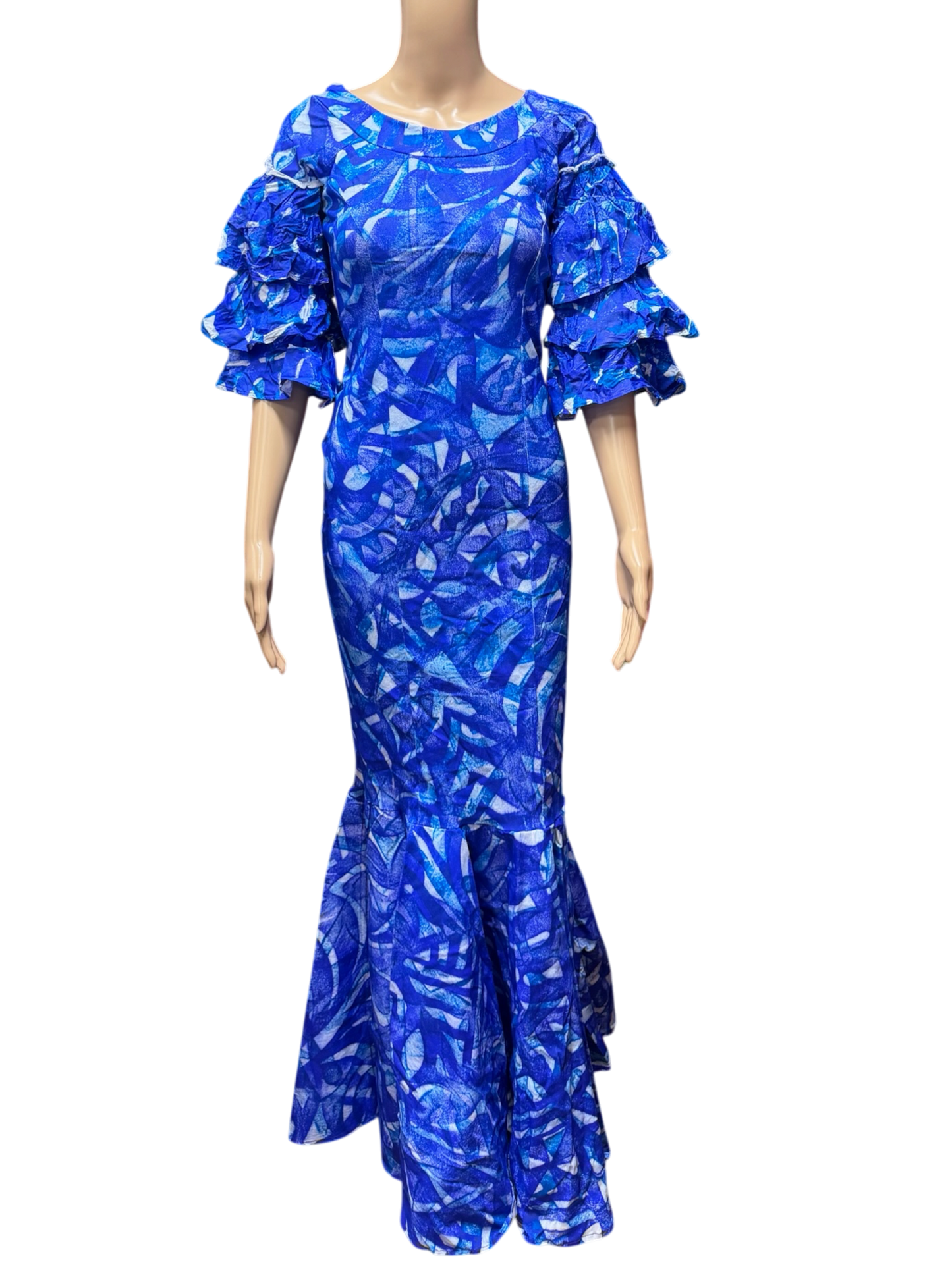 (Size 10) Mermaid Hand-painted Dress
