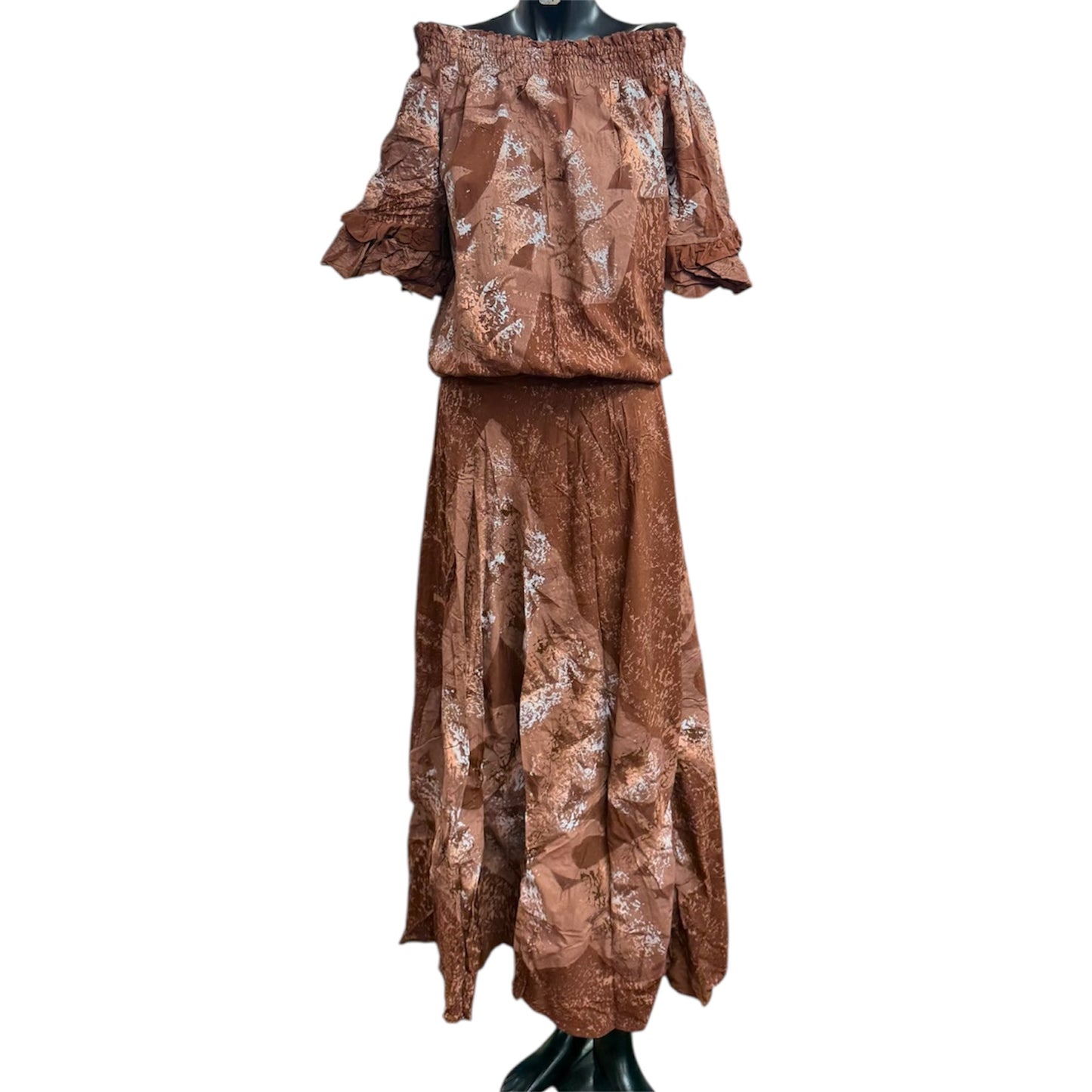 (Size 12) Hand-Painted Waist-band Dress