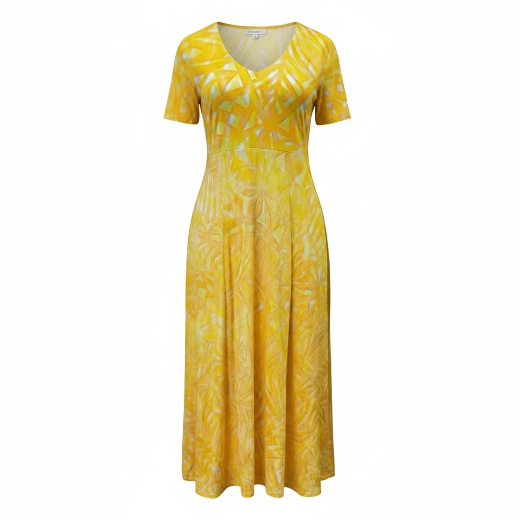 (Size 20) Hand-Painted A-Line Dress