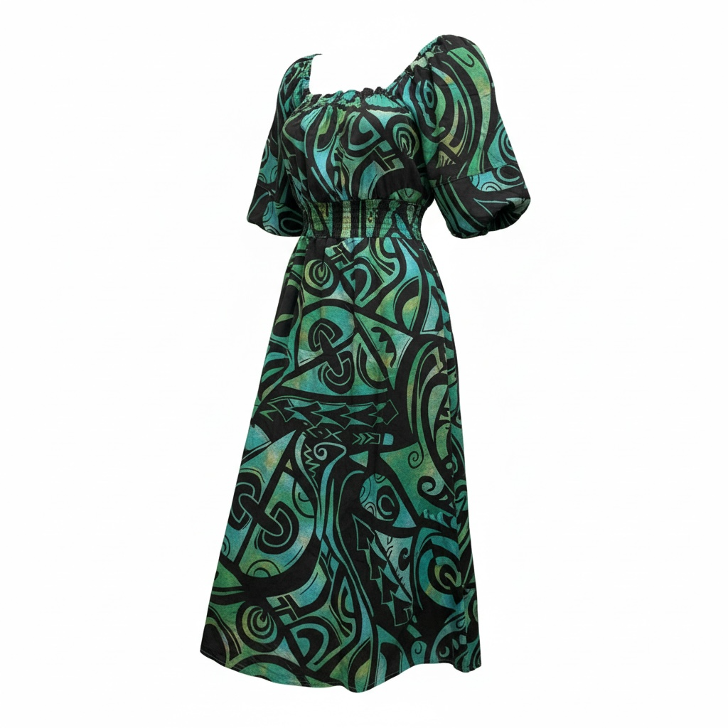 Teal Lagoon Midi Dress