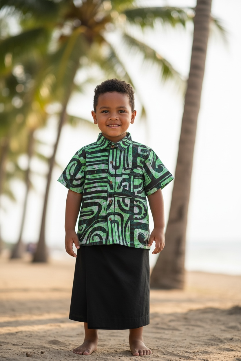 Emerald Geo Boy’s Shirt