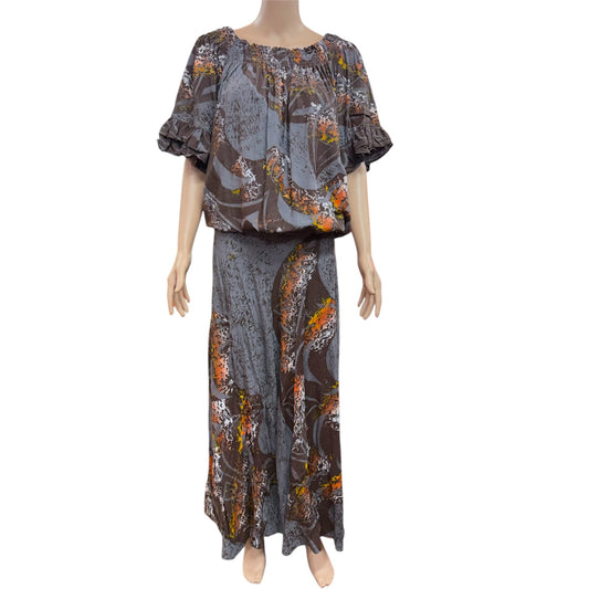 (Size 24) Hand-Painted Waist-band Dress