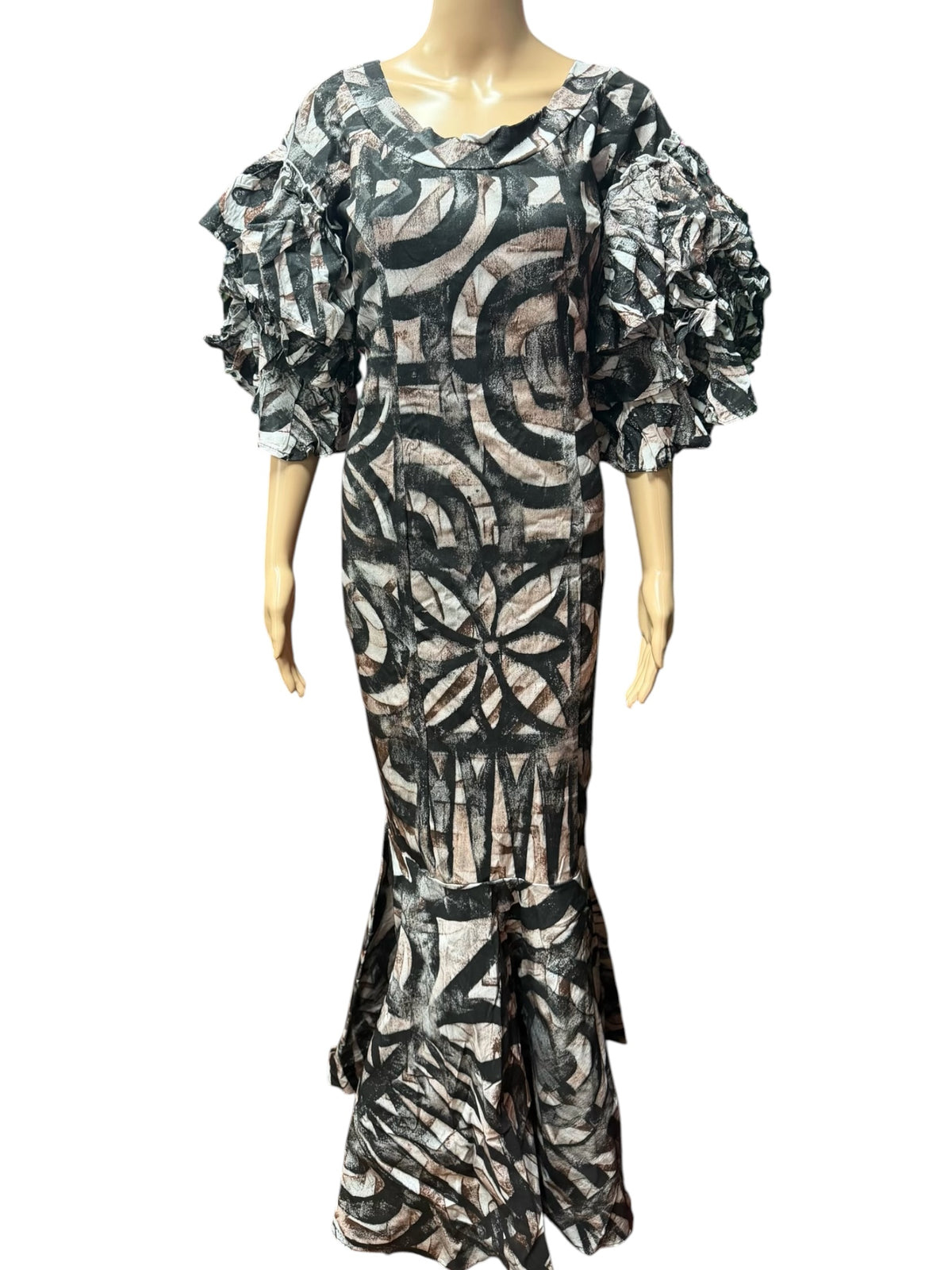 (Size 18) Hand-Painted Mermaid Dress