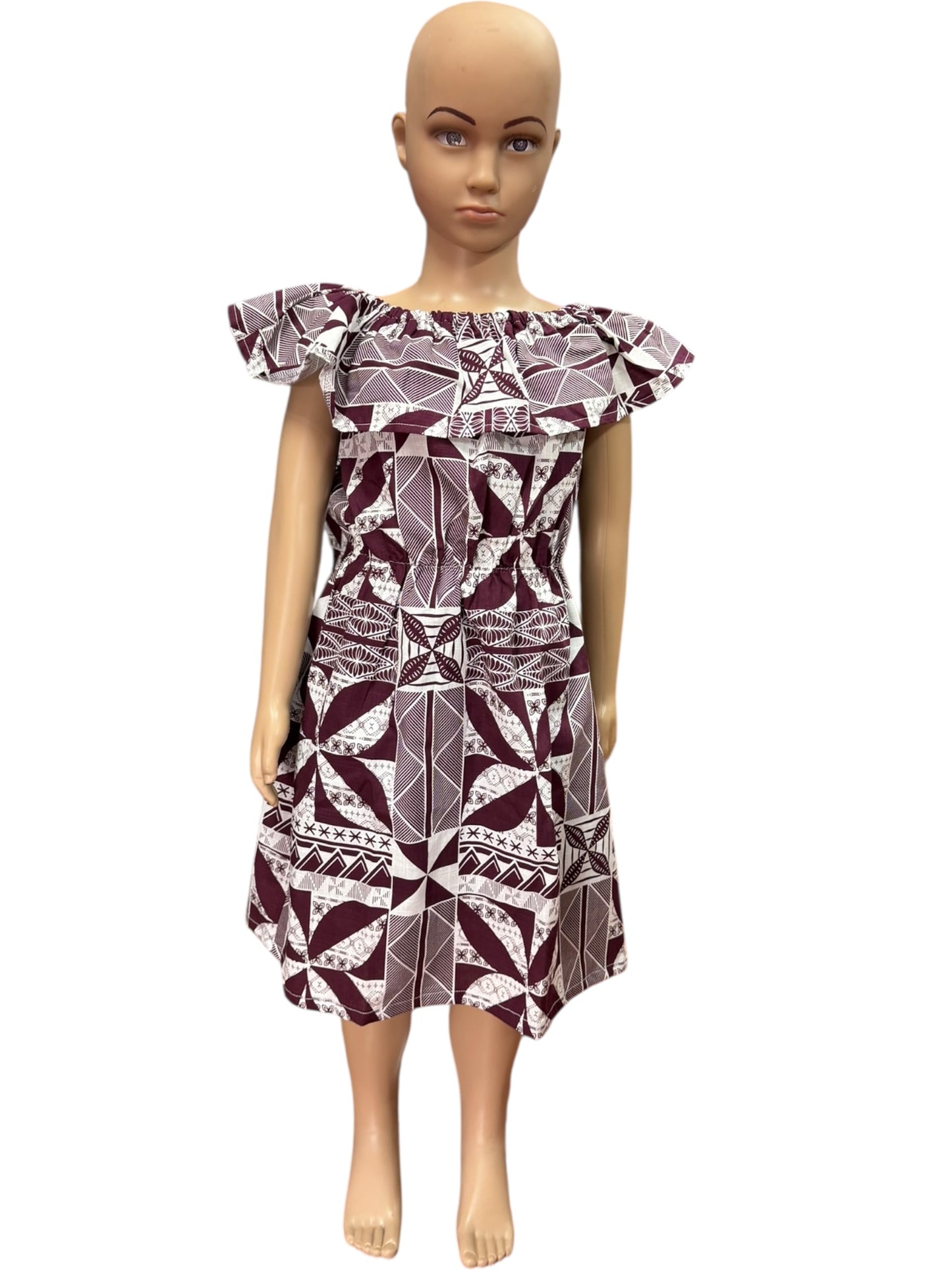 Island Breeze Frilled Neck Girl’s Dress