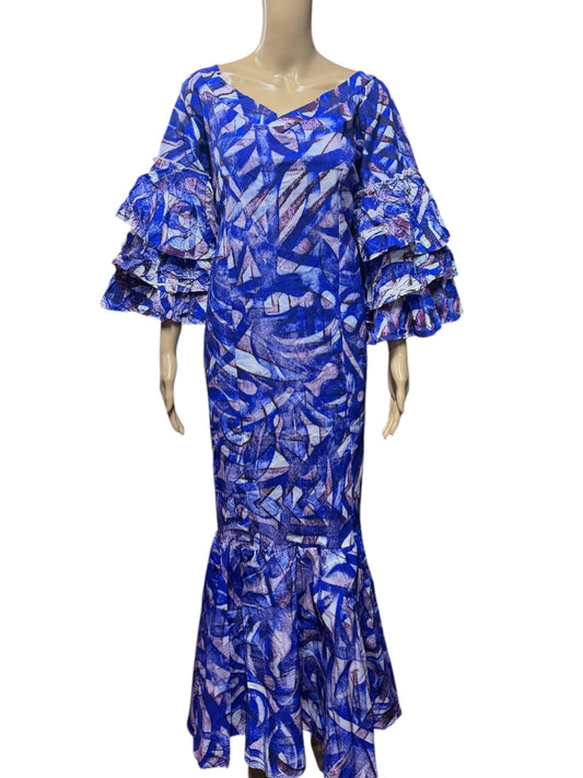 (Size 24) Mermaid Hand-painted Dress