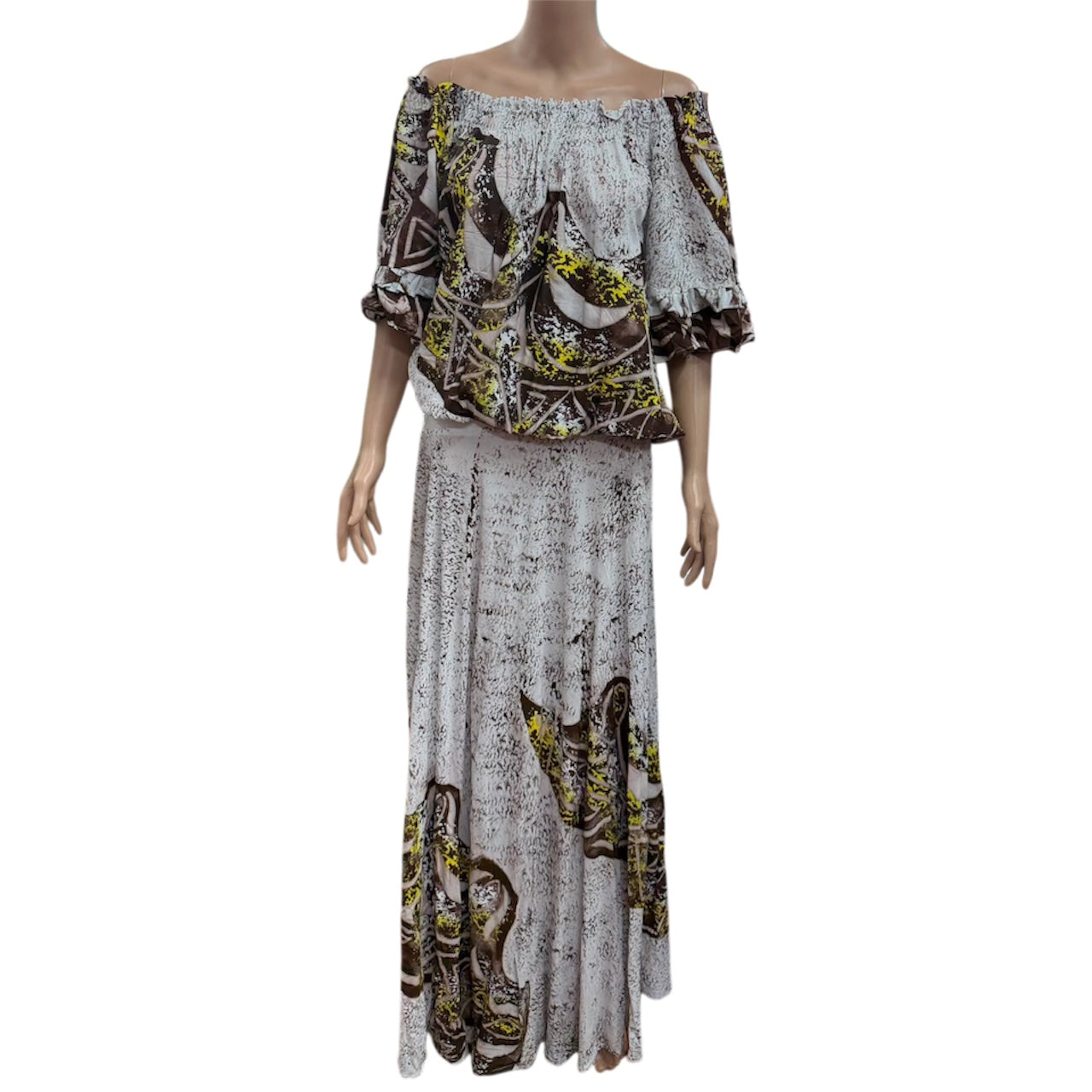 (Size 20) Hand-Painted Waist-band Dress