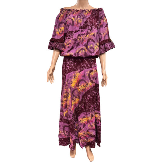 (Size 22) Hand-Painted Waist-band Dress