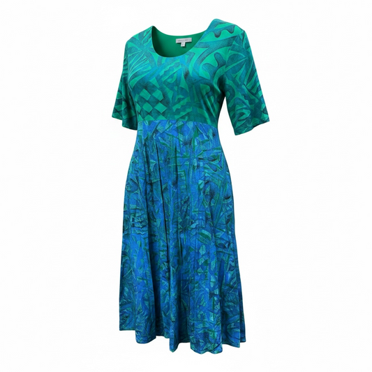 (Size 22) Hand-Painted A-Line Dress