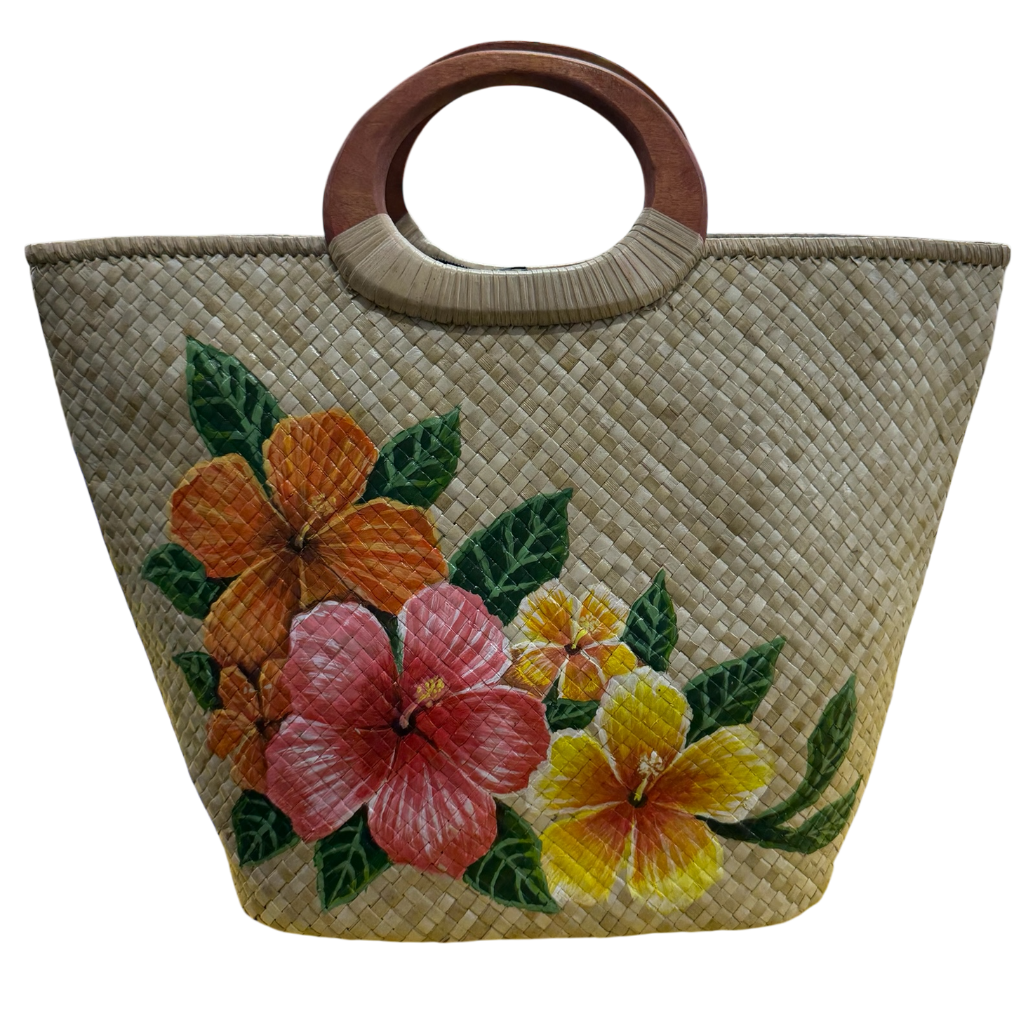 Fiafia lush hand-painted tote bag