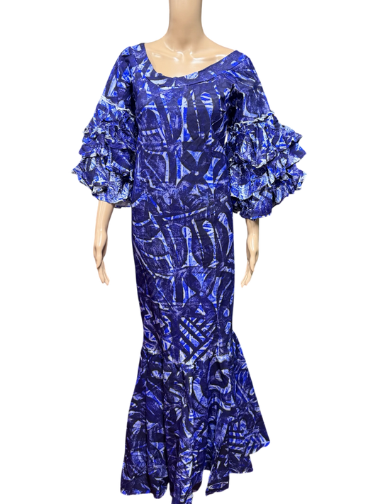 (Size 20) Mermaid Hand-painted Dress