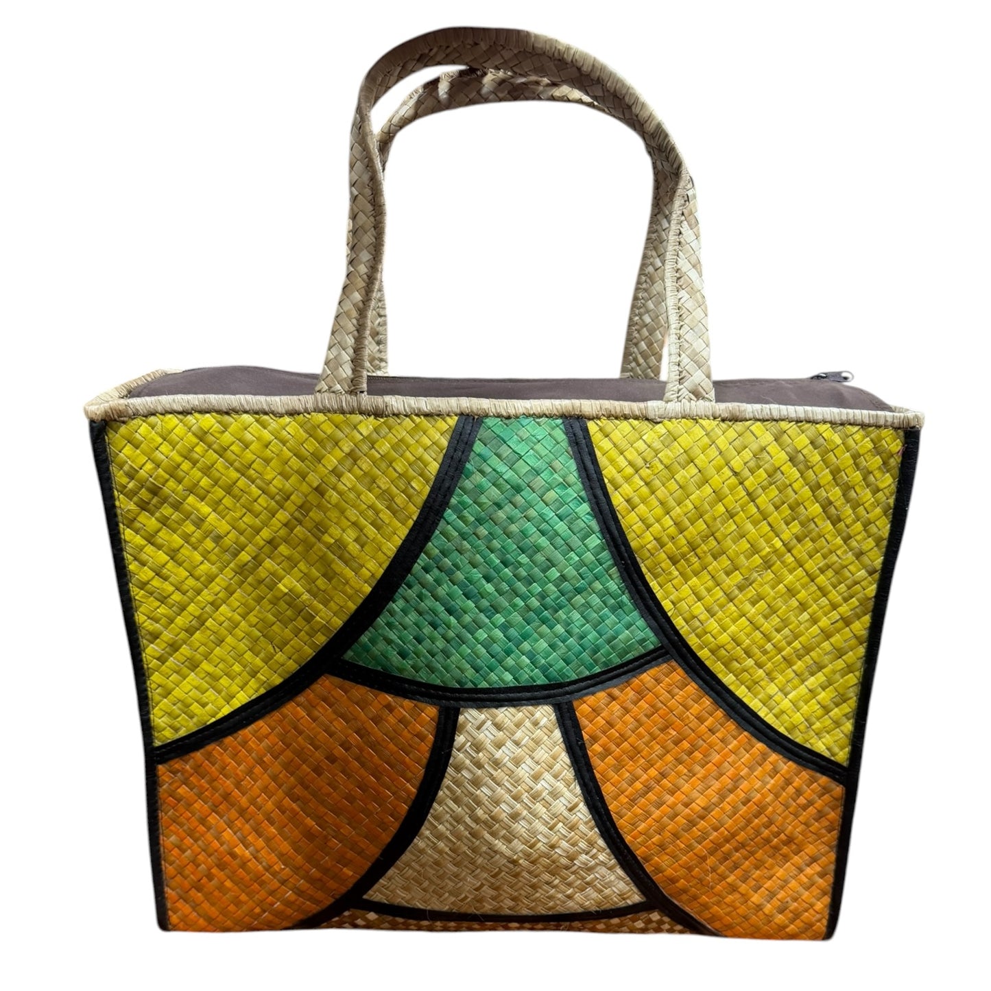 Extra Large Patchwork Structured Tote