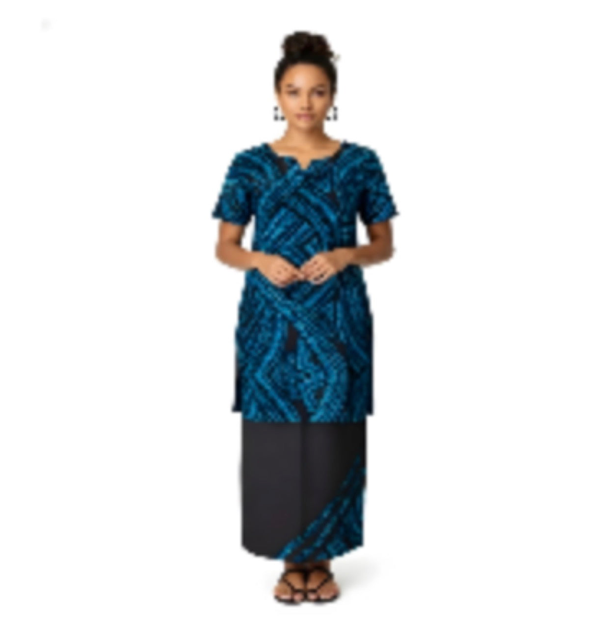 Taatau Teal Women's Puletasi