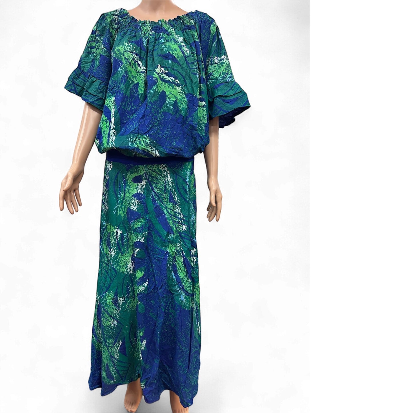 (Size 24) Hand-Painted Waist-band Dress