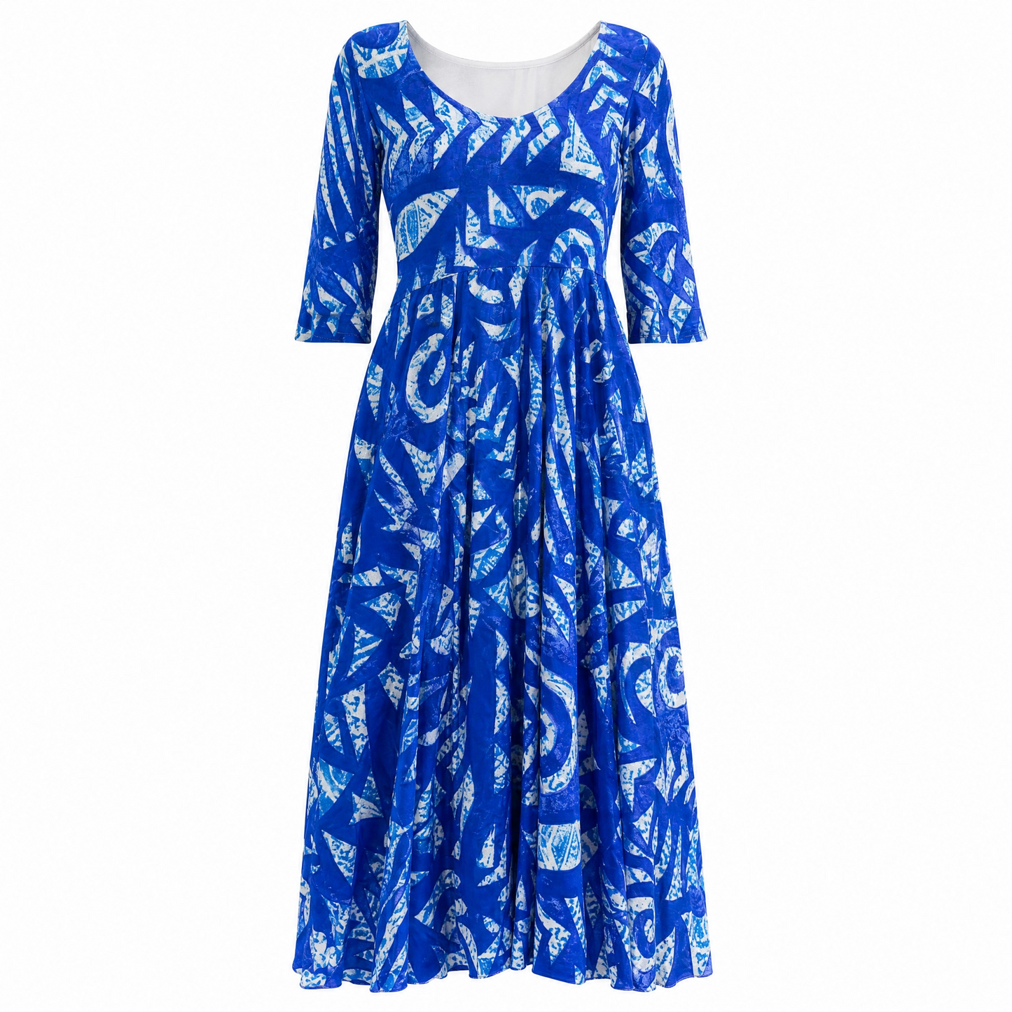 (Size 16) Hand-Painted A-Line Dress
