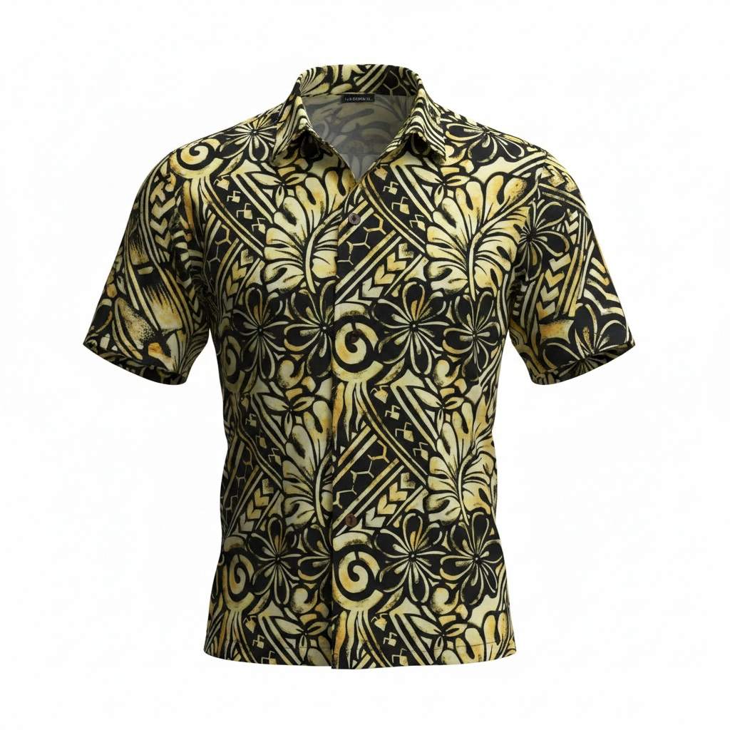 Men’s Bula Shirt (Yellow)