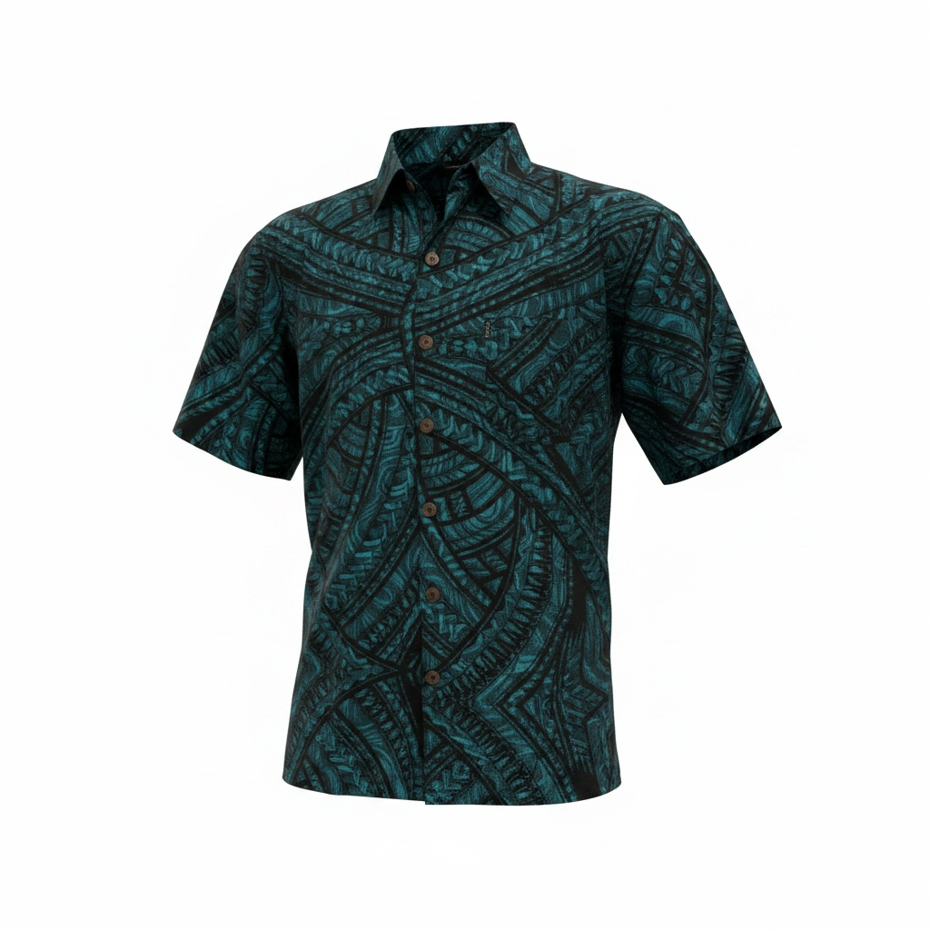 Tataau Teal Men’s Shirt