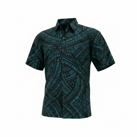 Tataau Teal Men’s Shirt