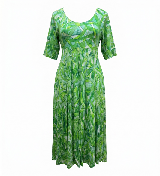 (Size 20) Hand-Painted A-Line Dress