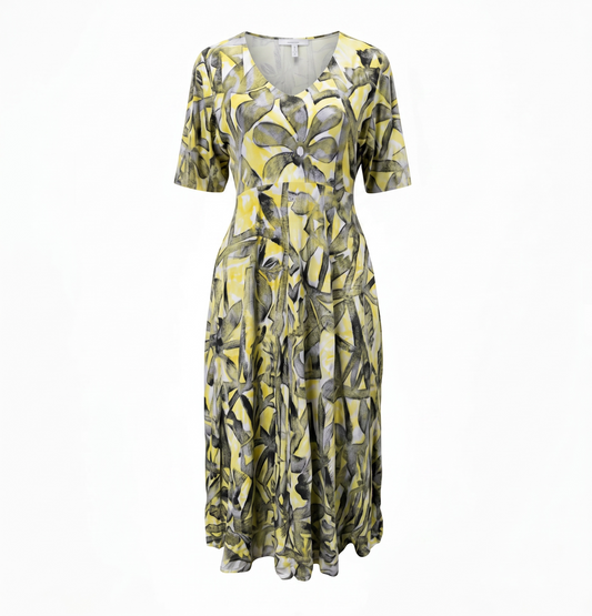 (Size 22) Hand-Painted A-Line Dress