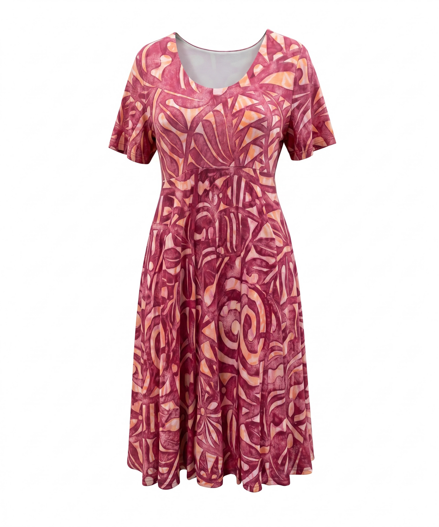 (Size 26) Hand-Painted A-Line Dress