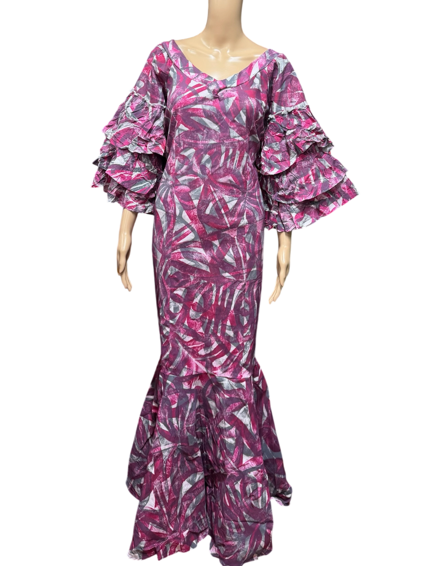 (Size 20) Mermaid Hand-painted Dress